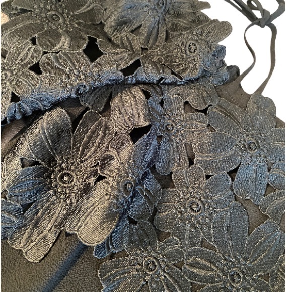 Michael Kors Black Floral Off Shoulder Top - Picture 6 of 8